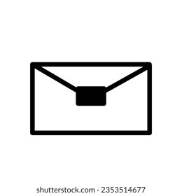 Icono de sobre aislado en blanco, vector de iconos de correo electrónico, vector de ilustración de correo electrónico