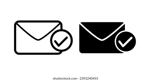 Envelope icon isolated on white background