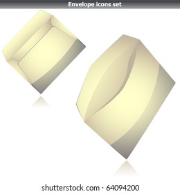 Envelope icon isolated on white vector