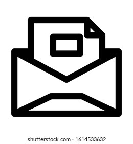 envelope icon isolated sign symbol vector illustration - high quality black style vector icons
