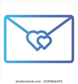 icono de sobre con vektor aislado y fondo transparente