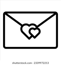 envelope icon with isolated vektor and transparent background