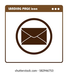 Envelope, icon for the landing page