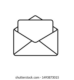 envelope icon letter vector illustration 