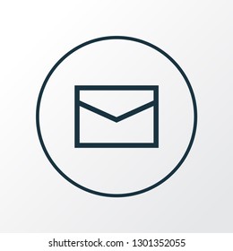 Envelope icon line symbol. Premium quality isolated mail element in trendy style.