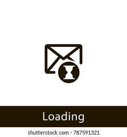 envelope icon. loading envelope. sign design