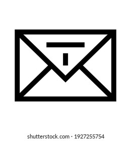 icono de sobre o logotipo símbolo de signo aislado ilustración vectorial de alta calidad estilo negro iconos vectoriales
