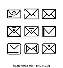 envelope icon or logo isolated sign symbol vector illustration - Collection of high quality black style vector icons
