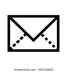 icono de sobre o logotipo símbolo de signo aislado ilustración vectorial de alta calidad estilo negro iconos vectoriales
