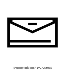 icono de sobre o logotipo símbolo de signo aislado ilustración vectorial de alta calidad estilo negro iconos vectoriales
