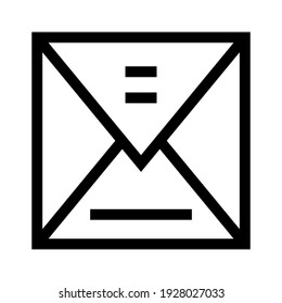 envelope icon or logo isolated sign symbol vector illustration - high quality black style vector icons
