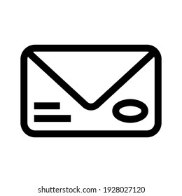 envelope icon or logo isolated sign symbol vector illustration - high quality black style vector icons
