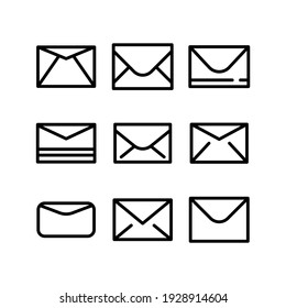 envelope icon or logo isolated sign symbol vector illustration - Collection of high quality black style vector icons
