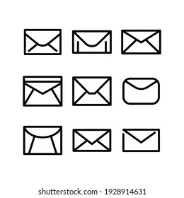 envelope icon or logo isolated sign symbol vector illustration - Collection of high quality black style vector icons
