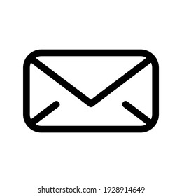 icono de sobre o logotipo símbolo de signo aislado ilustración vectorial de alta calidad estilo negro iconos vectoriales
