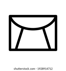 icono de sobre o logotipo símbolo de signo aislado ilustración vectorial de alta calidad estilo negro iconos vectoriales

