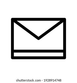 Briefumschlag-Symbol oder Logo einzeln auf Zeichensymbolen, Vektorgrafik - hochwertige Vektorsymbole in schwarzem Stil
