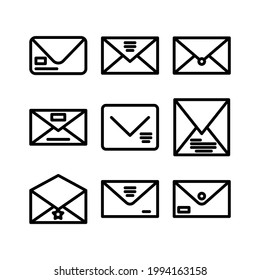 envelope icon or logo isolated sign symbol vector illustration - Collection of high quality black style vector icons
