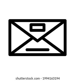 icono de sobre o logotipo símbolo de signo aislado ilustración vectorial de alta calidad estilo negro iconos vectoriales
