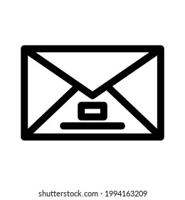 envelope icon or logo isolated sign symbol vector illustration - high quality black style vector icons
