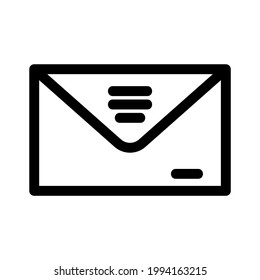 icono de sobre o logotipo símbolo de signo aislado ilustración vectorial de alta calidad estilo negro iconos vectoriales
