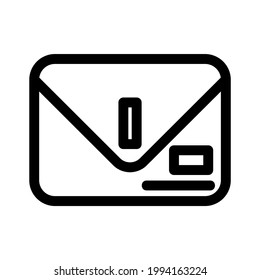envelope icon or logo isolated sign symbol vector illustration - high quality black style vector icons
