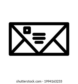 envelope icon or logo isolated sign symbol vector illustration - high quality black style vector icons
