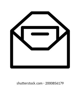 envelope icon or logo isolated sign symbol vector illustration - high quality black style vector icons
