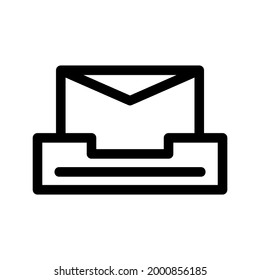 icono de sobre o logotipo símbolo de signo aislado ilustración vectorial de alta calidad estilo negro iconos vectoriales
