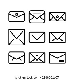 envelope icon or logo isolated sign symbol vector illustration - Collection of high quality black style vector icons
