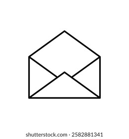 Envelope icon logo sign set vector outline