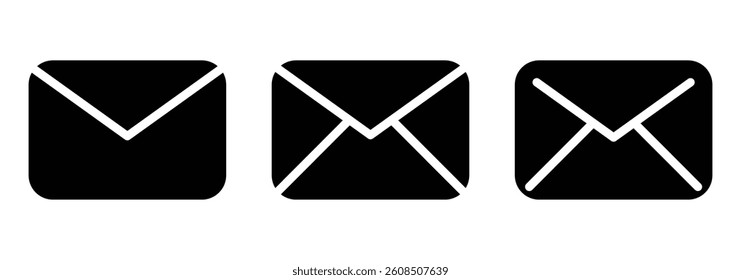 Envelope icon. Mail icon. E-mail icon set for web and mobile use.