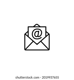 Icono de sobre, icono de correo, vector de signo de correo electrónico