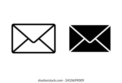 Envelope icon, mail icon, email sign vector for web site Computer and mobile app