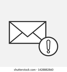 
Envelope Icon. Mail, Letter or E-mail Illustration As A Simple Vector Sign & Trendy Symbol for Design and Websites, Presentation or Mobile Application.
