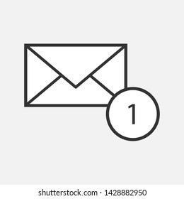 
Envelope Icon. Mail, Letter or E-mail Illustration As A Simple Vector Sign & Trendy Symbol for Design and Websites, Presentation or Mobile Application.