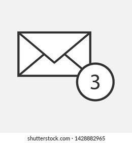 
Envelope Icon. Mail, Letter or E-mail Illustration As A Simple Vector Sign & Trendy Symbol for Design and Websites, Presentation or Mobile Application.