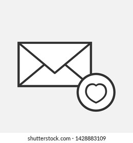 Envelope Icon. Mail, Letter or E-mail Illustration As A Simple Vector Sign & Trendy Symbol for Design and Websites, Presentation or Mobile Application.
