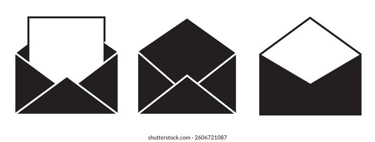 Envelope icon. Mail icon set. email icon vector. E-mail icon. Envelope illustration.