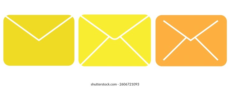 Envelope icon. Mail icon set. email icon vector. E-mail icon. Envelope illustration.