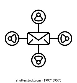 Umschlagsymbol. Postzeichen. E-Mail-Briefumschlag Symbol, Vektorgrafik