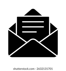 Envelope icon, mail symbol, message graphic isolated on transparent background, email PNG