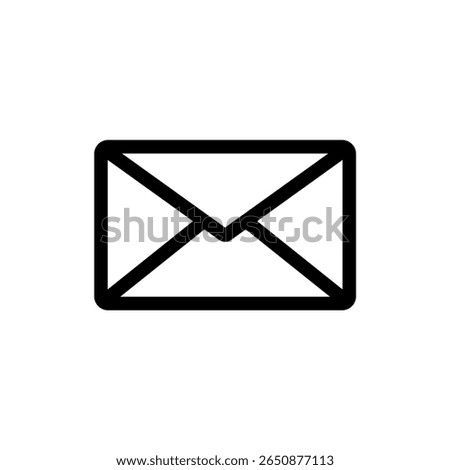 Envelope icon mail symbol for message communication email correspondence and postal service vector illustration