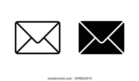 Envelope icon, Mail icon vector for web, computer and mobile app