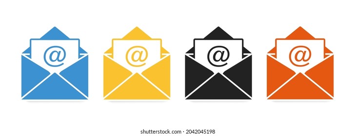 Envelope icon. Mail icon vector for web, computer and mobile app. Message, mail symbol, logo illustration. Vector illustration.