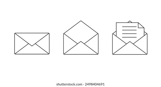 Envelope icon, Mail icon vector for web, computer and mobile app