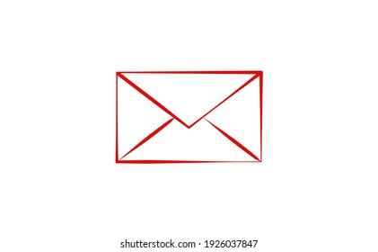 Envelope Icon. Message. Letter Symbol Icon Flat Vector Illustration.