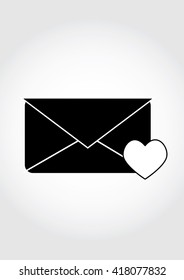 Envelope icon. Message icon. Letter vector icon