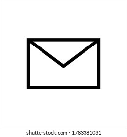 Icono Sobre. Símbolo de mensaje. Firma de correo - Vector.