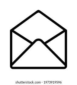envelope icon on white background